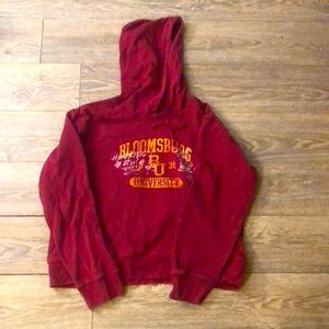 Red BU hoodie